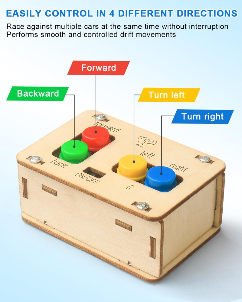 Poraxy STEM Kits for Kids Age 8-10 Toys for Boys Age 8-12 Building Remote Control Model Car Wooden 3D Puzzles 8-13 Teenage Science Projects  Birthday Gifts for 8 9 10 11 12 13 Year Old Teen Boys Girls - Image 5